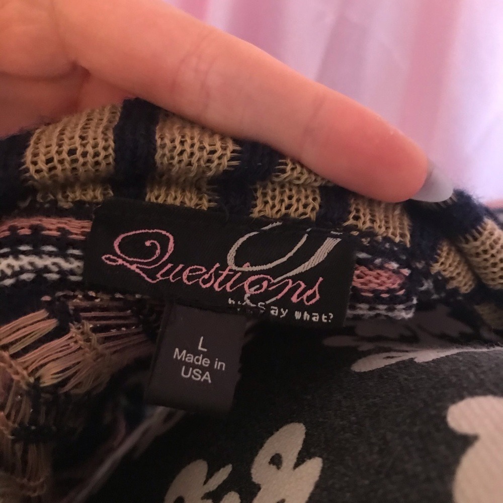 Multi knit cardigan patch oversized - Picture 5 of 5